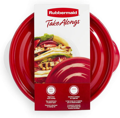Rubbermaid TakeAlongs Food Storage Container, 5 Cup, Red