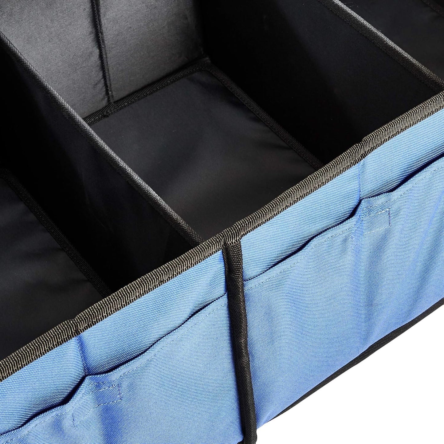 Amazon Basics Collapsible Portable Multi-Compartment Heavy Duty Cargo Trunk Organizer - Blue