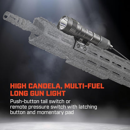 Streamlight 88066 Pro Tac Rail Mount HL-X 1000-Lumen Professional Tactical Flashlight with High/Low/Strobe Dual Fuel, Black