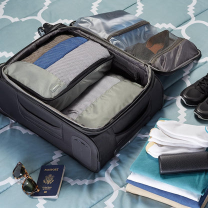 Amazon Basics Large Travel Cube Organizer Set, grey