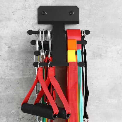 Resistance Rack Band Storage Hanger Gym Equipment Organizer Pull Up Bands Jump Ropes, Storage Rack for Home Gym