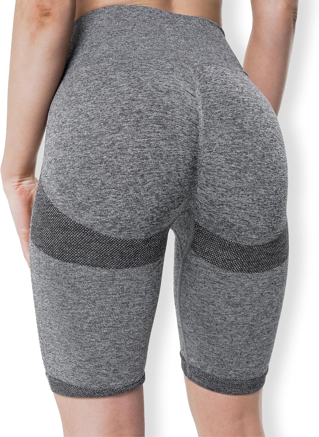 PRIMEWEAR Women's Buttery Soft Biker Shorts 8" High Waisted Yoga Shorts with Tummy Control & Side Pockets Workout Athletic Shorts for Running Cycling & Gym