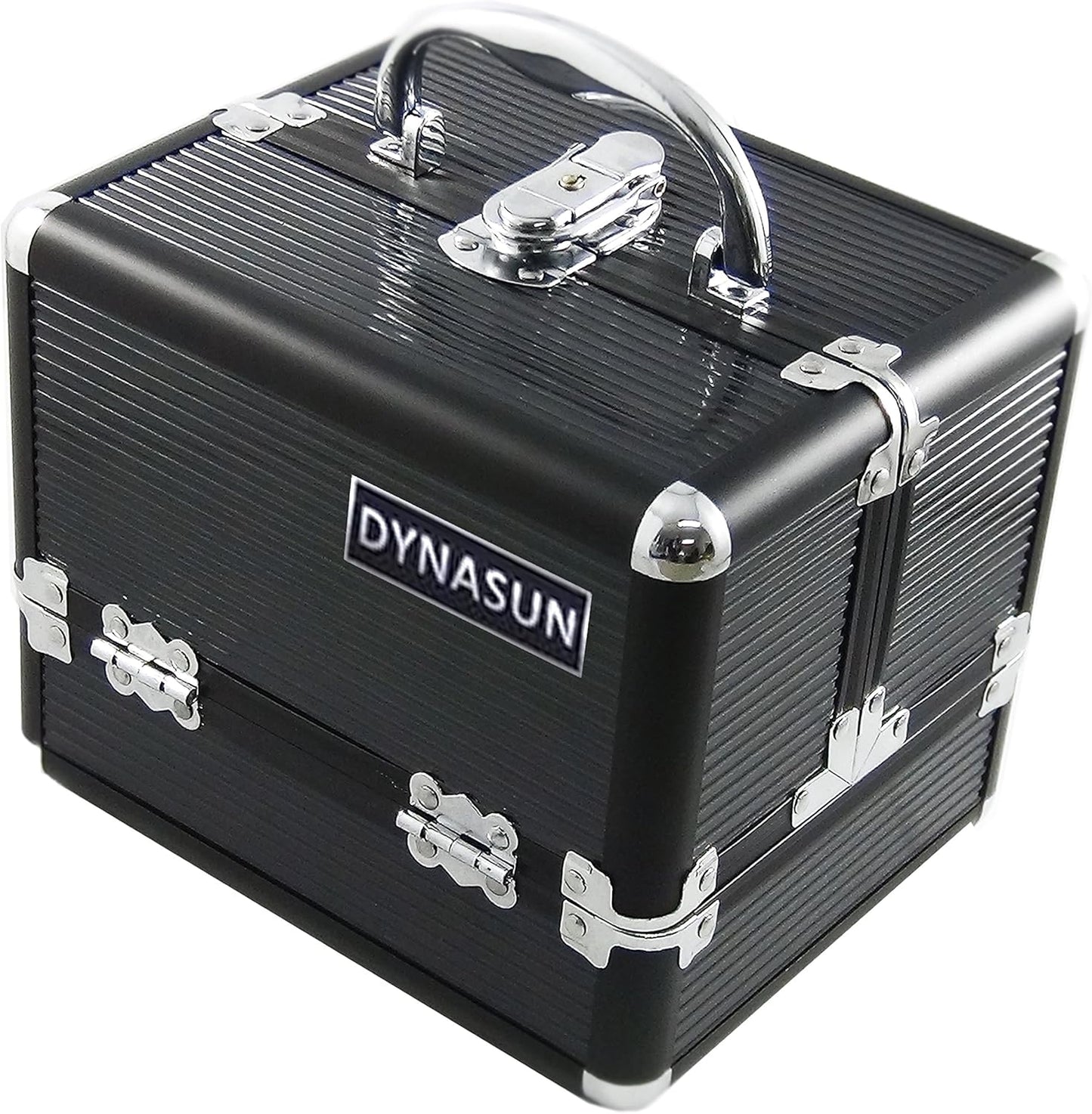 DynaSun - 22 cm Aluminium Beauty Case, Black, Travel Beauty Cases