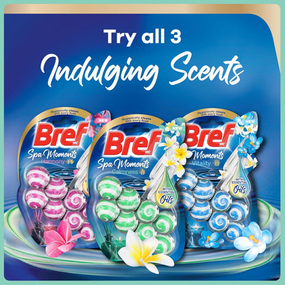 Bref Spa Moments Calmness Rim Block Toilet Cleaner with Essential Oils, 50 g (Pack of 2)