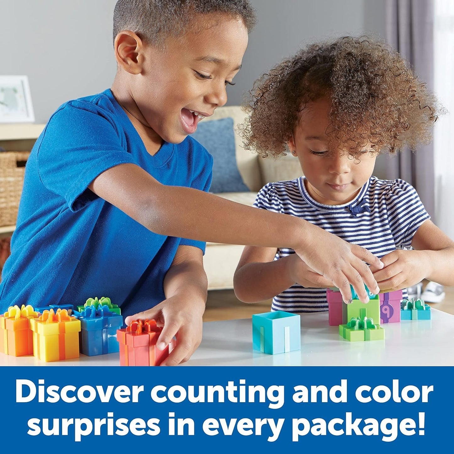 Learning Resources LER6803 Counting Surprise Party, Homeschool, Fine Motor, Counting & Sorting Toy, Ages 3+, Multi