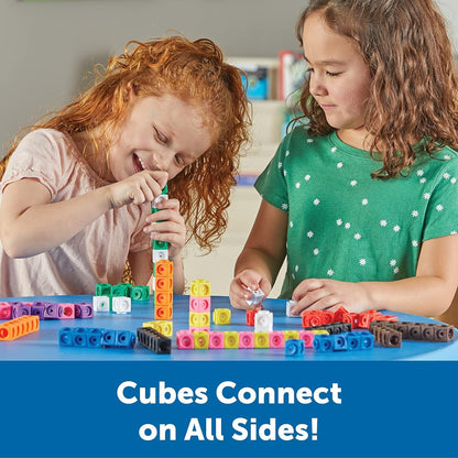 Learning Resources Mathlink Cubes, Set of 100 Cubes