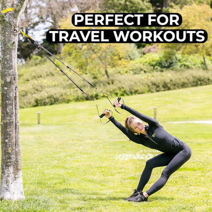 TRX GO Suspension Trainer System: Lightweight & Portable| Full Body Workouts, All Levels & All Goals| Includes Get Started Poster, 2 Workout Guides & Indoor/Outdoor Anchors
