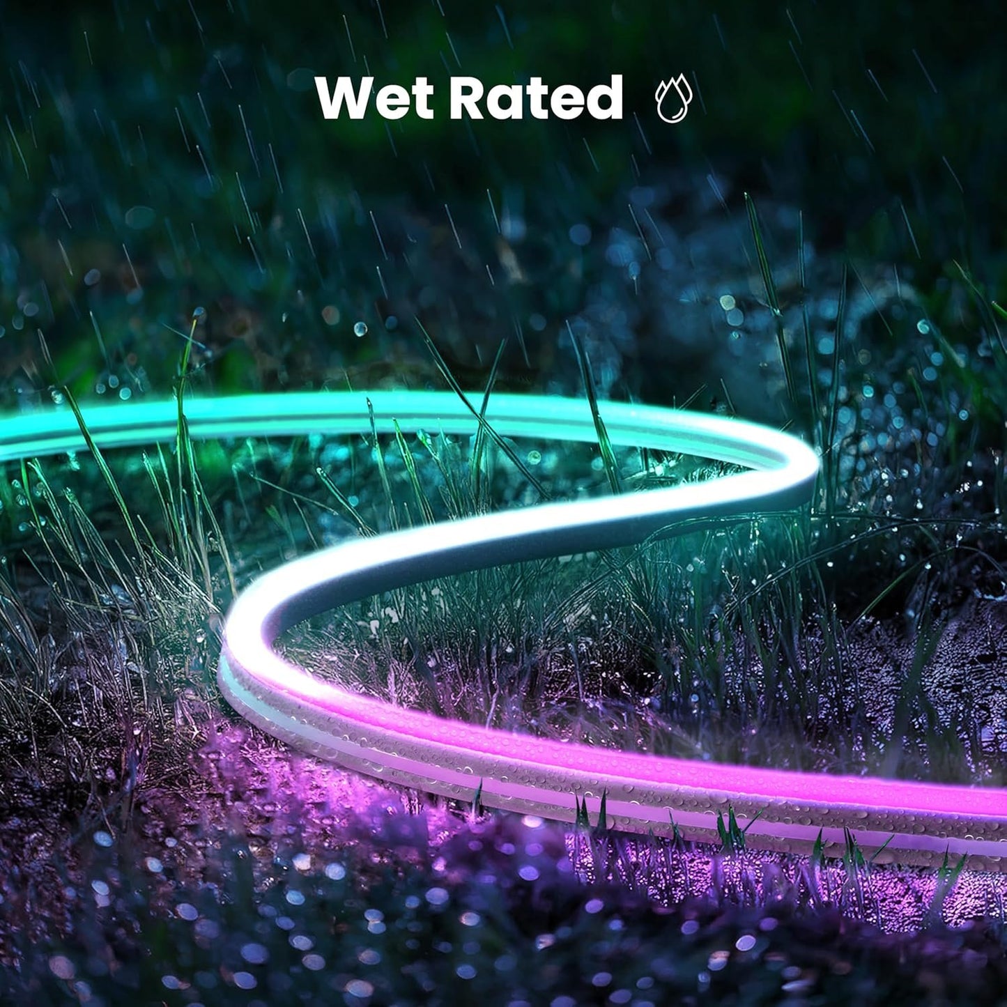 Feit Electric Smart LED Neon Flex Strip Lights, 10FT, Bendable, RGBW Color Chasing, Dimmable, 2.4Ghz WiFi Enabled, Compatible with Alexa and Google Home Asst, Music Sync, Remote App, NF10/CHASE/WP/AG