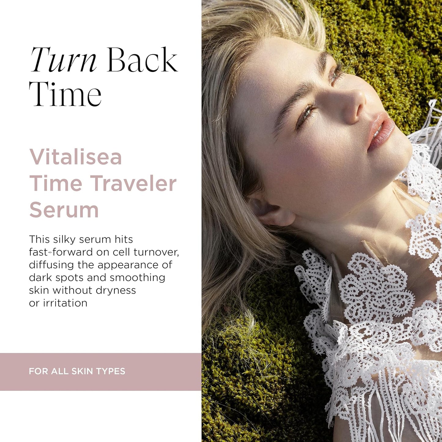 Vitalisea Time Traveler Facial Serum, Bio-Retinol Anti-Aging Organic Formula, Enhances Cellular Turnover, Vegan, 1 Oz