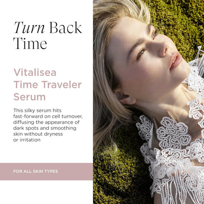 Vitalisea Time Traveler Facial Serum, Bio-Retinol Anti-Aging Organic Formula, Enhances Cellular Turnover, Vegan, 1 Oz