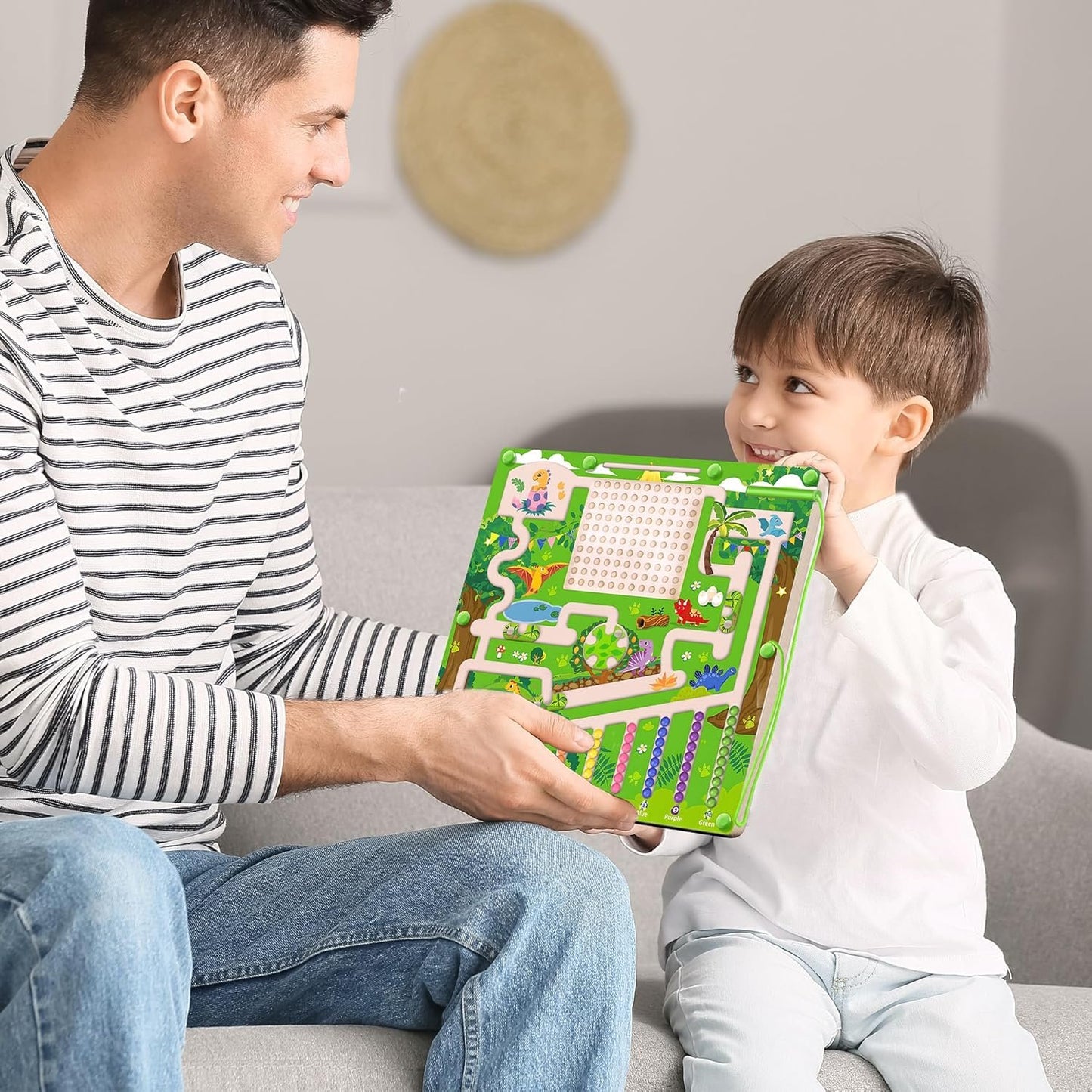 Magnetic Color and Number Maze, Montessori Toys for 3 4 5 Year Old Toddler Boys Girls, Magnet Drawing Board, Preschool Activities Educational Learning Toys, Gifts for Kids Birthday Christmas