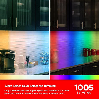 UltraPro Smart Wi-Fi 24 inch Plug-in Under Cabinet Lights, Color Changing, Compatible with Alexa, Works with Google Assistant, Under Cabinet Lighting, Under Counter Lights for Kitchen 57072