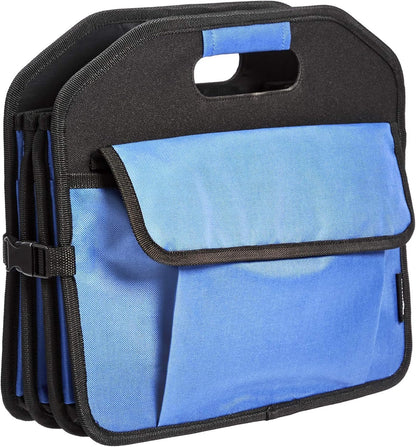 Amazon Basics Collapsible Portable Multi-Compartment Heavy Duty Cargo Trunk Organizer - Blue