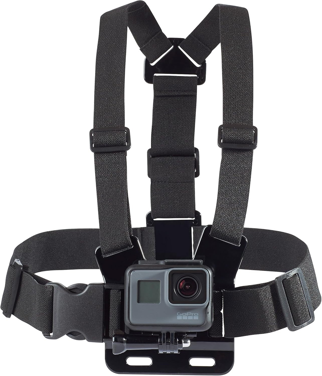 Amazon Basics Adjustable Chest Harness for GoPro Action Cam Lightweight Comfortable Black