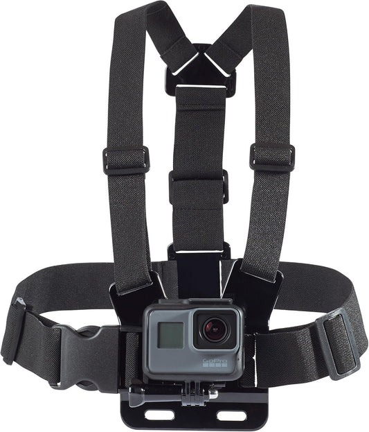 Amazon Basics Adjustable Chest Harness for GoPro Action Cam Lightweight Comfortable Black