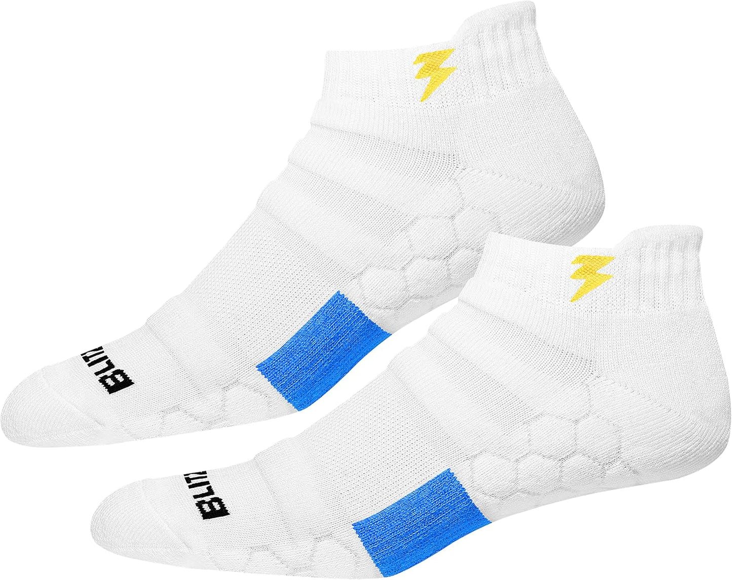 BLITZSOX Hi-Tech Performance Athletic Low Cut Ankle Socks for Men Women (Running, Fitness & Training), Pack of 3