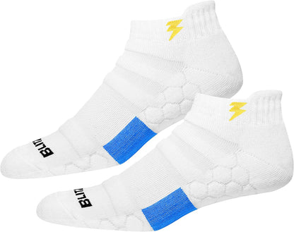 BLITZSOX Hi-Tech Performance Athletic Low Cut Ankle Socks for Men Women (Running, Fitness & Training), Pack of 3