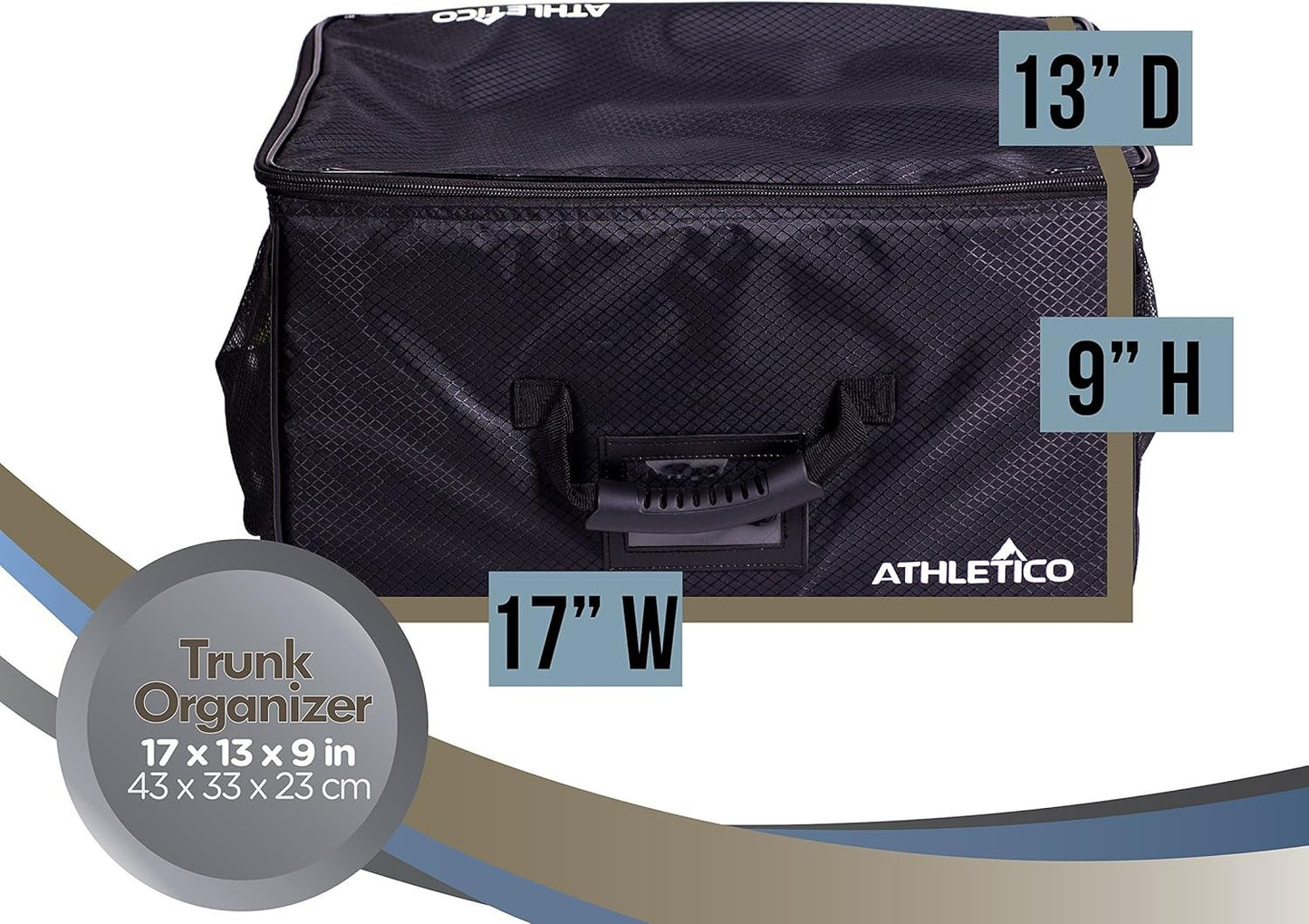 Athletico Golf Trunk Organizer Storage - Car Golf Locker to Store Golf Accessories | Collapsible When Not in Use