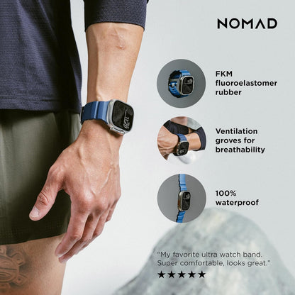 NOMAD Apple Watch Sport Band Rocky Point Apple Watch Band with Titanium Hardware, Adventurous Rugged Apple Watch Band for Men and Women - Apple Watch Ultra Band