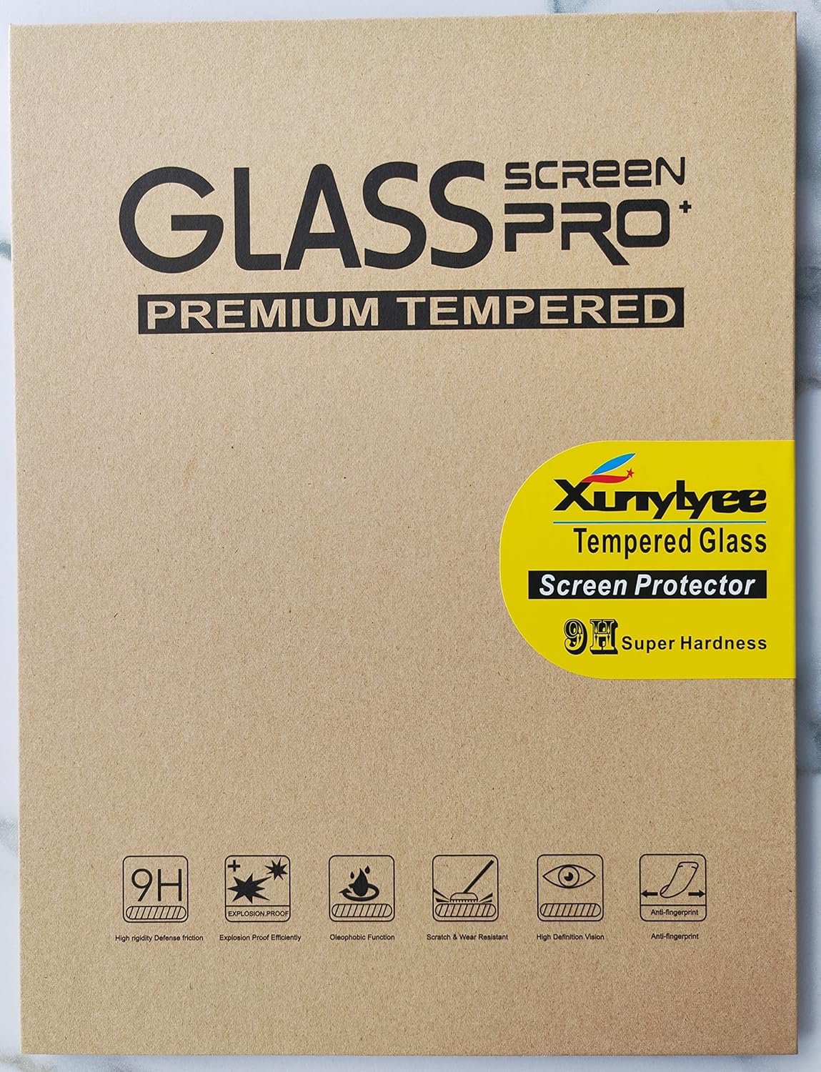 XunyLyee 2 Pack, Tempered Glass Screen Protector for iPad 9th/ 8th/ 7th Generation (10.2 Inch, 2021/2020/2019 Released) Easy Installation Bubble Free