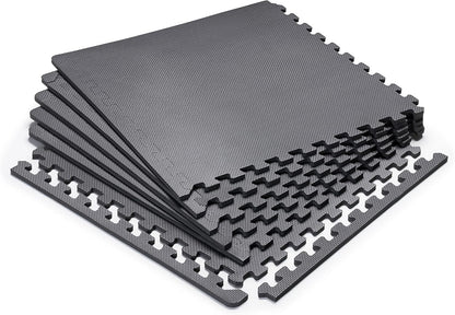Marcy Interlocking Waterproof Flooring Mat for Exercise Equipment & Accessories