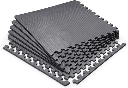 Marcy Interlocking Waterproof Flooring Mat for Exercise Equipment & Accessories