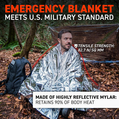 72HRS Multipurpose 16 in 1 Emergency Survival kit, Multitool kit, Survival Gear & Equipment for Hiking, Camping, Fishing, Hunting & Outdoor, Corporate Gift