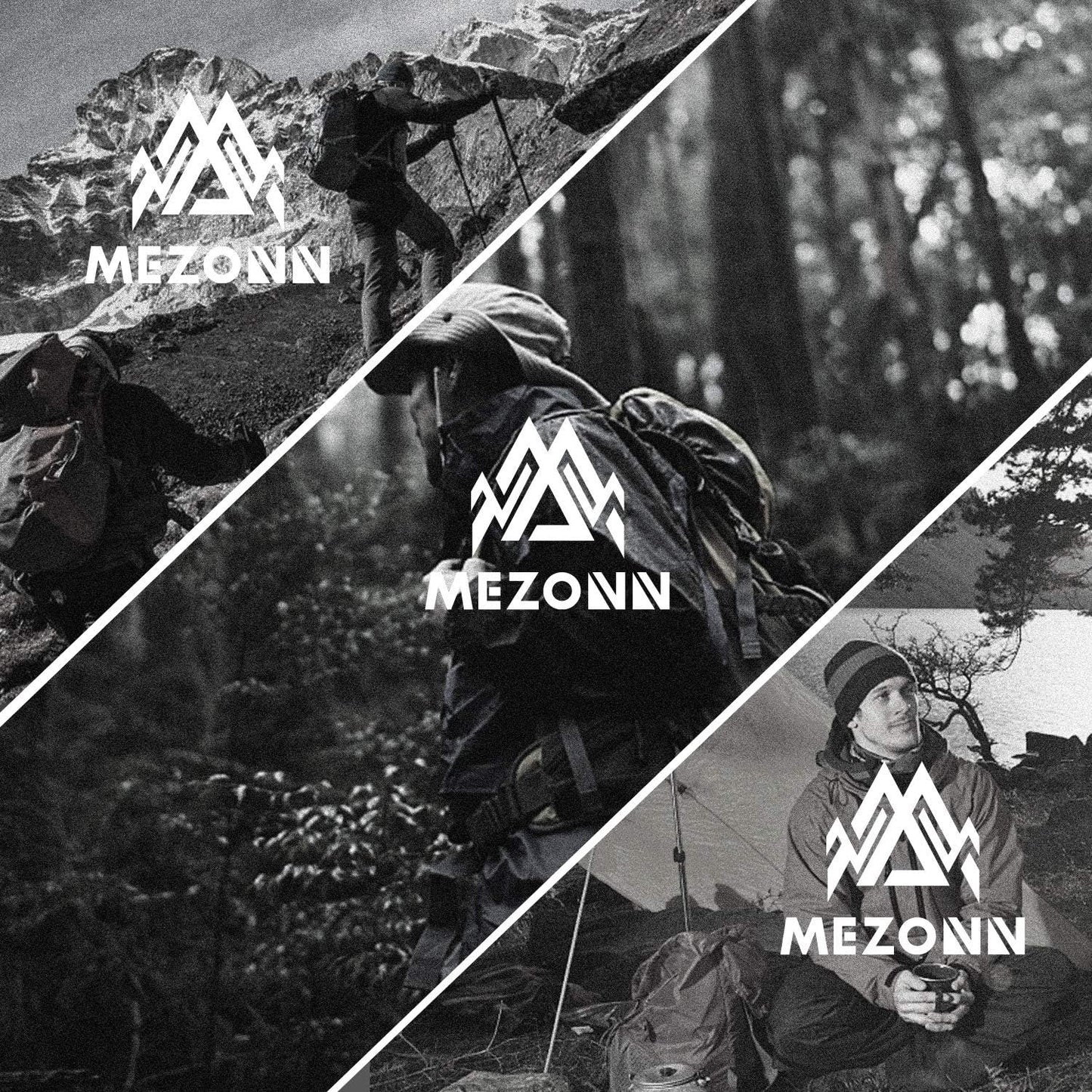 Mezonn PE Emergency Sleeping Bag Survival Bivy Sack- Use as Emergency Space Blanket, Lightweight Sleeping Bag, Survival Gear for Outdoor, Hiking, Camping - Includes Nylon Sack with Carabiner