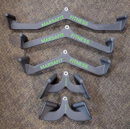 Home Gym Fitness Rowing T-bar V-bar Pulley Cable Machine Attachments, Bicep Curl Tricep LAT pulldown Bar Back Strength Training Handle Grips LAT Pull Down Bar Press Down Exercises