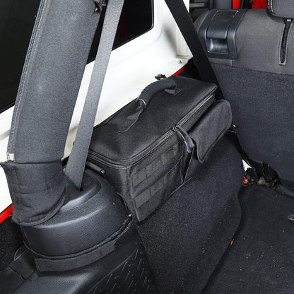 JeCar for JK Wheel Well Storage Bag Rear Trunk Organizer with Carrying Handle for 2007-2018 Jeep Wrangler JK & Unlimited 4 Door (Driver Side)
