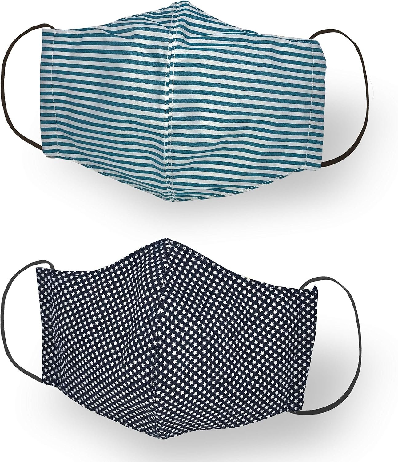 Kanguru Green Mask 2 Piece Face Mask 100% Cotton Washable Reusable Adult