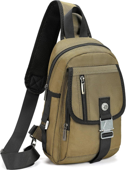 NICGID Sling Bag Chest Shoulder Backpack Crossbody Bags for Tablet Laptop Outdoor Hiking Men Women