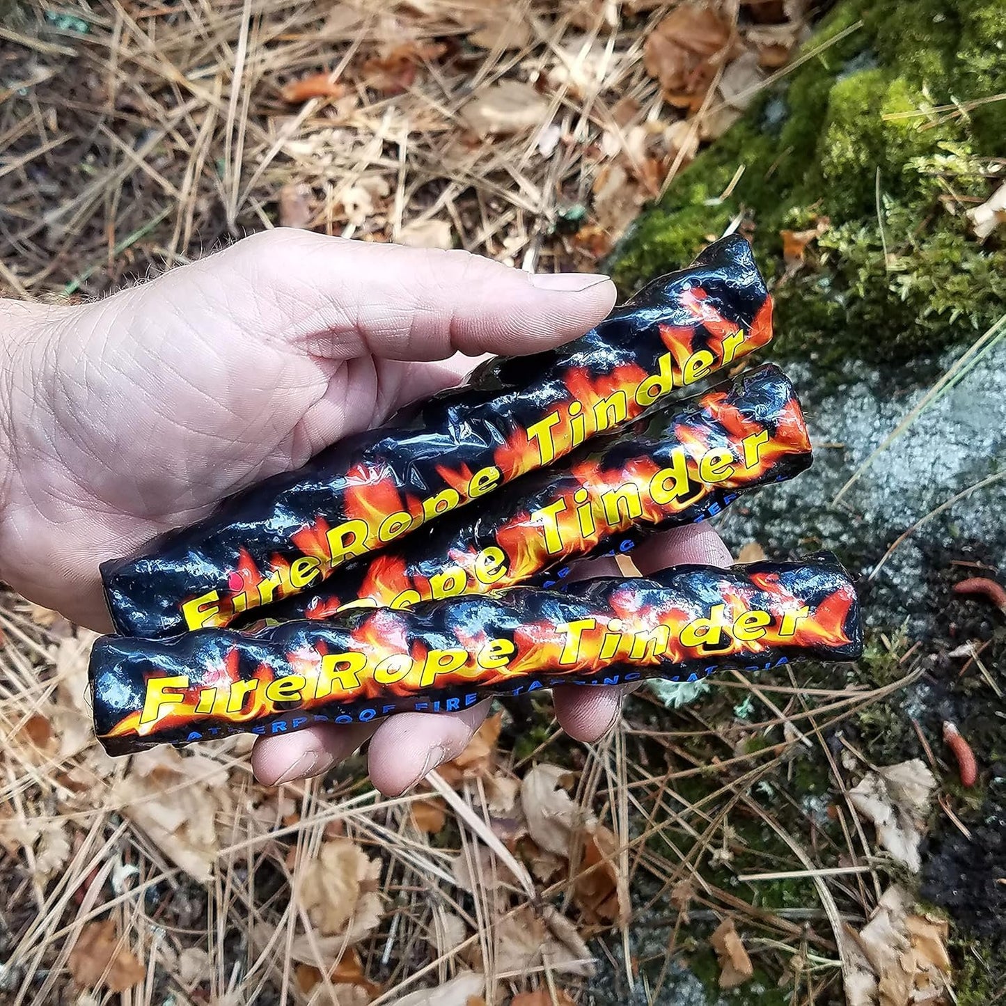 Coopers Bay Ferro Rod Fire Starter Package | Premium Fire Starting Kit | Includes Large 1/2" Ferro Rod, Fire Starter Tinder and Custom Carry Pouch | Complete Fire Starter Survival Tool Package…