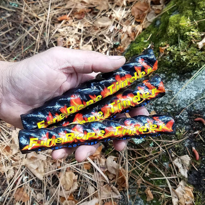 Coopers Bay Ferro Rod Fire Starter Package | Premium Fire Starting Kit | Includes Large 1/2" Ferro Rod, Fire Starter Tinder and Custom Carry Pouch | Complete Fire Starter Survival Tool Package…