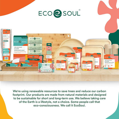 ECO SOUL 100% Compostable Cutlery [700-Pack] Disposable Wooden Cutlery Set I 100% Natural, Sturdy, Eco-friendly, Utensils Set I Biodegradable (300 Fork,200 Spoon, 200 Knife)