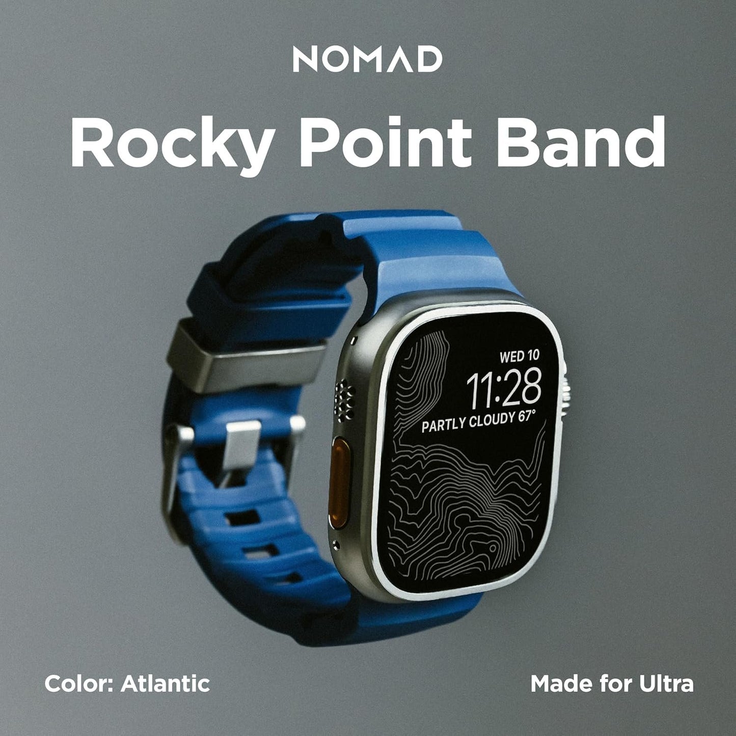 NOMAD Apple Watch Sport Band Rocky Point Apple Watch Band with Titanium Hardware, Adventurous Rugged Apple Watch Band for Men and Women - Apple Watch Ultra Band