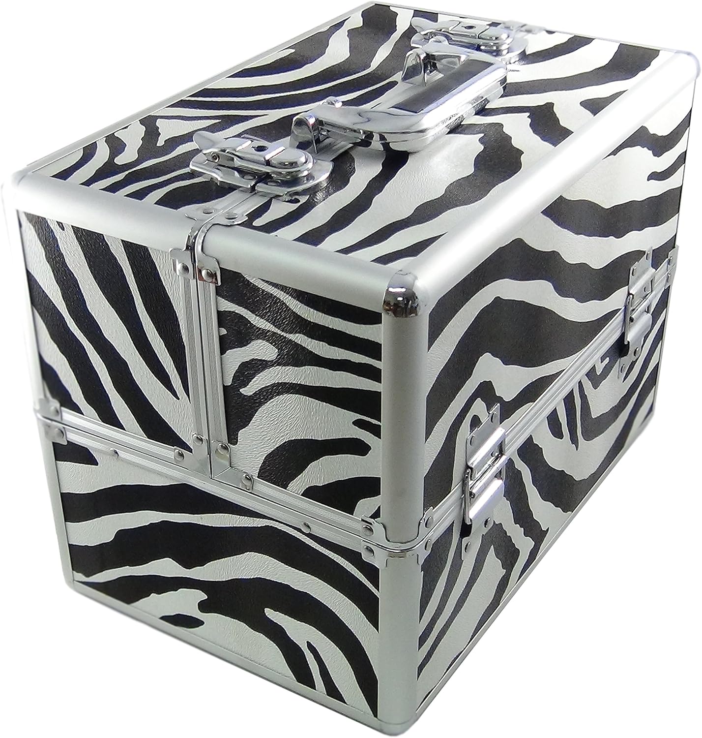 DynaSun Alu Design Beauty Case Trinket Box Makeup Cosmetic Bag