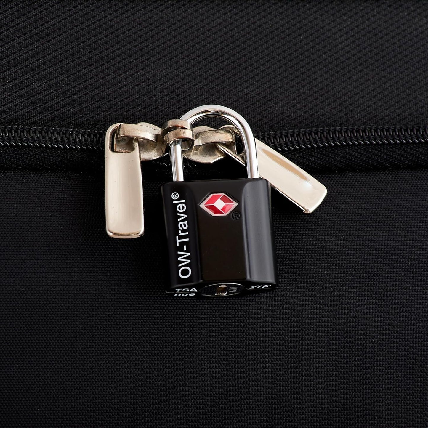 OW-Travel Lock with Key Suitcase Lock Padlock Luggage Lock Security Lock Key Lock Theft Secure Lock TSA Lock for Travel Suitcase Locker Backpack Luggage: 1 Black