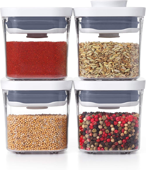 OXO Good Grips POP 2.0 4-Piece Mini Square Storage Container Set