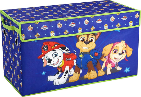 Idea Nuova Nickelodeon Paw Patrol Chase, Marshall and Skye Collapsible Children’s Storage Trunk, Durable with Lid