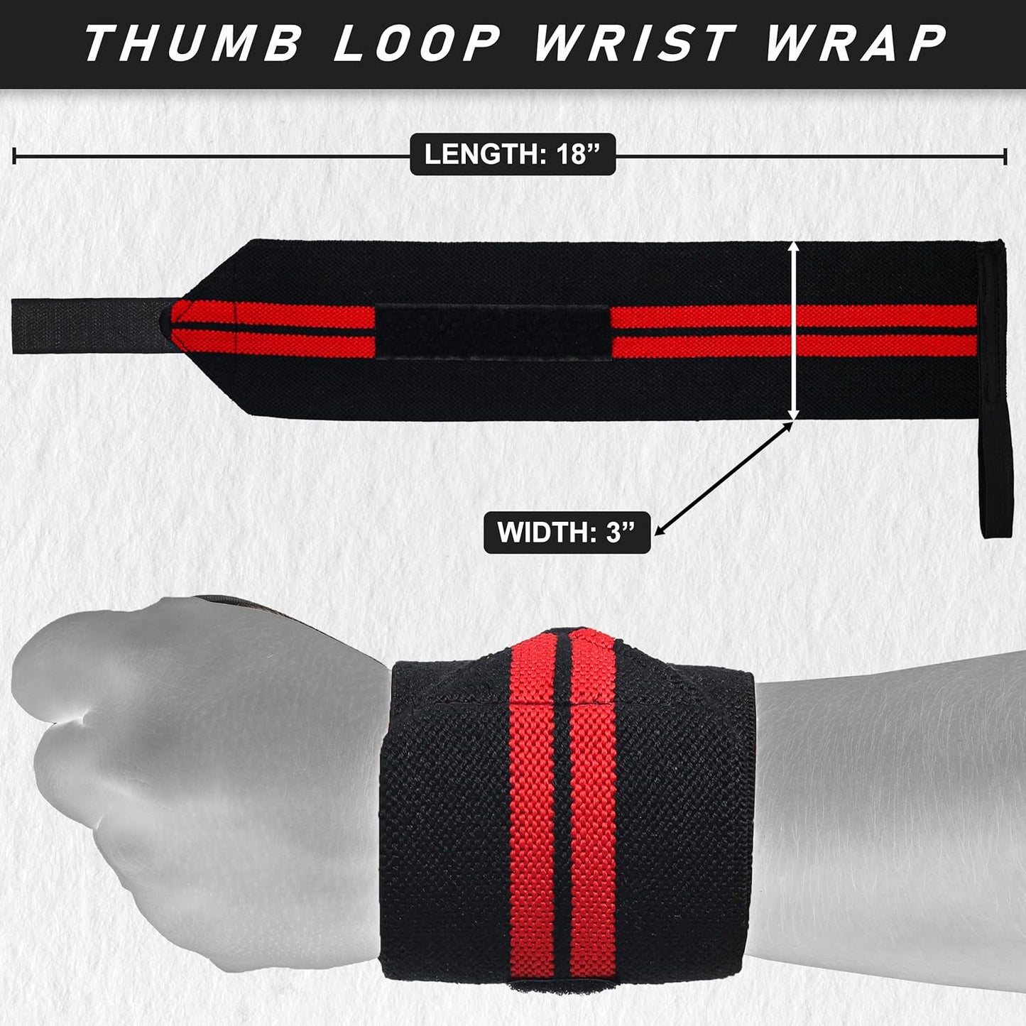 Passion Sports Weightlifting Wrist Wraps - Premium Supportive Gear for Enhanced Performance and Injury Prevention - Adjustable Straps for Powerlifting, Gym Workouts, and Crossfit