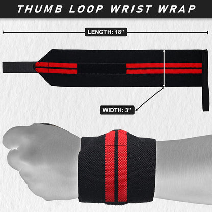 Passion Sports Weightlifting Wrist Wraps - Premium Supportive Gear for Enhanced Performance and Injury Prevention - Adjustable Straps for Powerlifting, Gym Workouts, and Crossfit