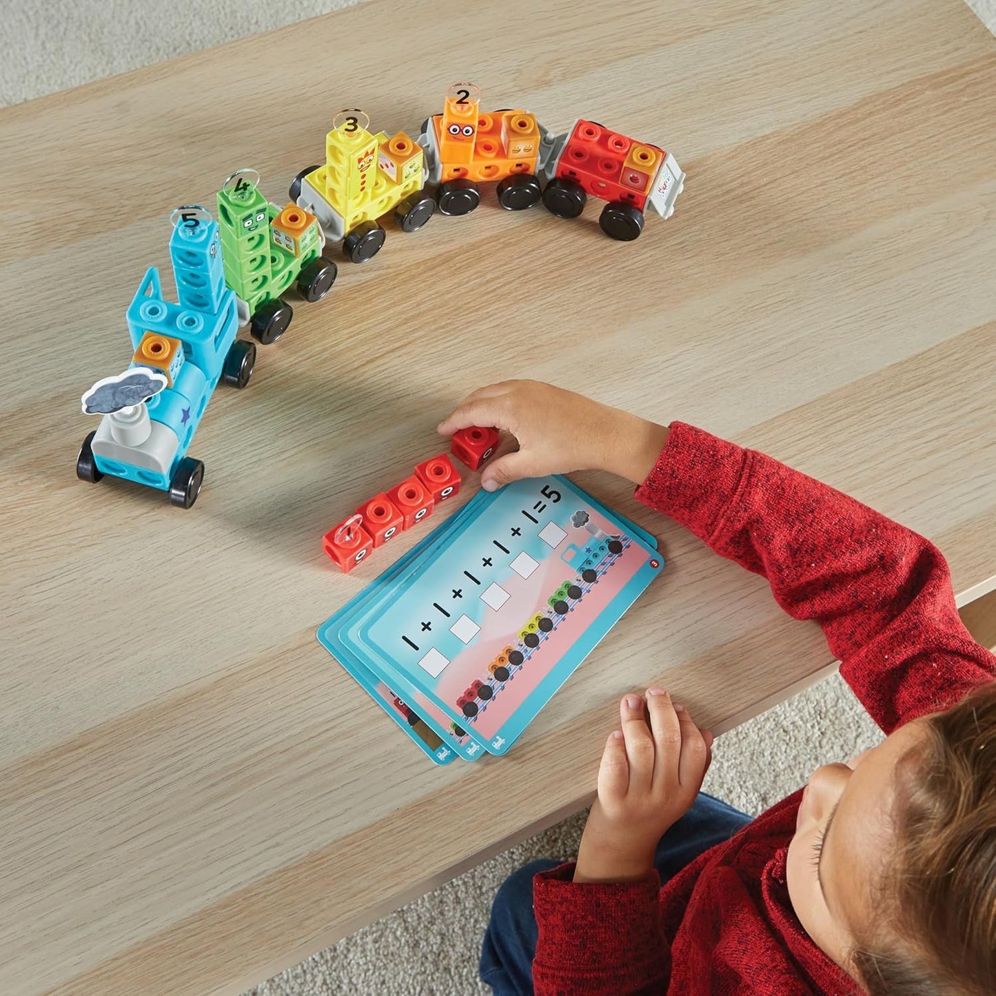 hand2mind Numberblocks Express Train MathLink Cubes Activity Set