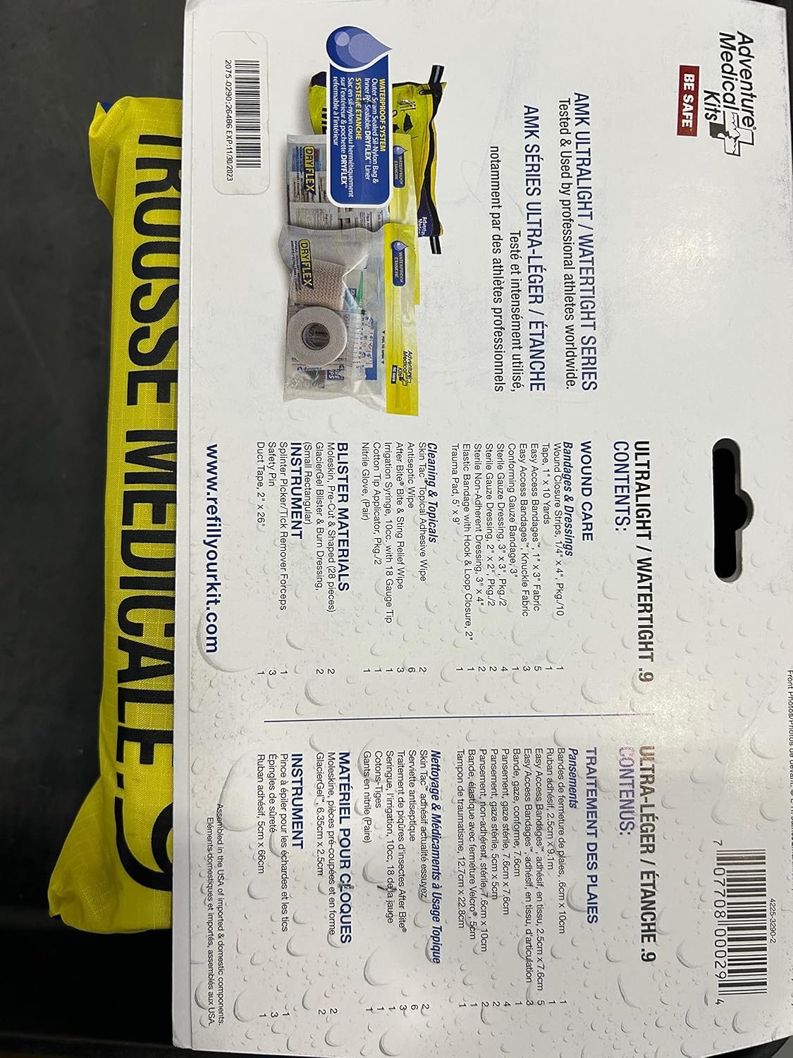 Adventure Medical Kits Ultralight and Watertight .9 First Aid Kit