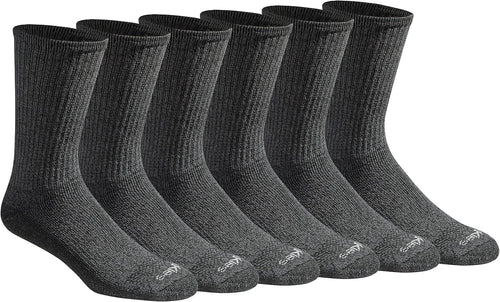 Dickies Men's 6 Pack Dri-tech Comfort Crew Socks - Big & Tallcasual-socks