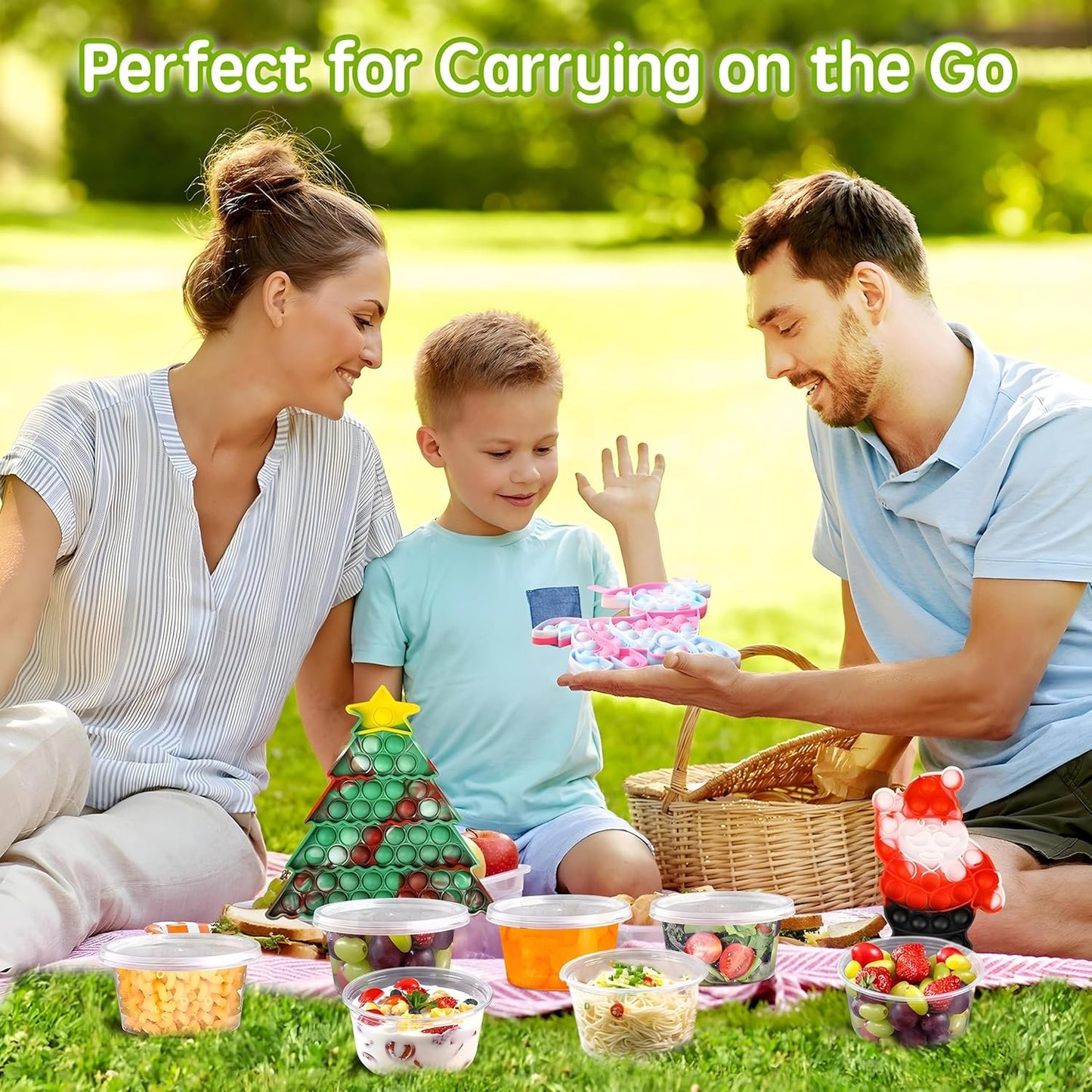 Taehuhnn 50 Pcs 16 oz Deli Food Plastic Storage Containers with Airtight Lids, Freezer & Microwave & Dishwasher Safe, Leakproof Take Out Meal Prep Food Storage Containers for Snack Soup Salad Fruit