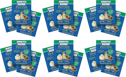 (6 Pack) Sav-A-Chick Electrolyte and Vitamin Supplement 3 Count .25 oz Packets