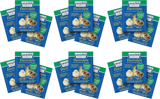 (6 Pack) Sav-A-Chick Electrolyte and Vitamin Supplement 3 Count .25 oz Packets