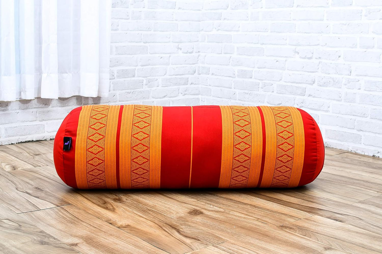 Leewadee Yoga Bolster - Standard Size – Large Meditation Cushion, Tube Pillow for Comfortable Reading, Pilates Equipment, Kapok Filling, 60 x 25 x 25 cm