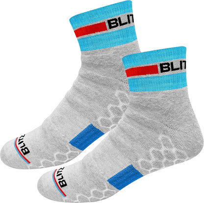 BLITZSOX Hi-Tech Performance Athletic Quarter Socks for Men Women (Running, Workouts & Fitness Training), Pack of 3